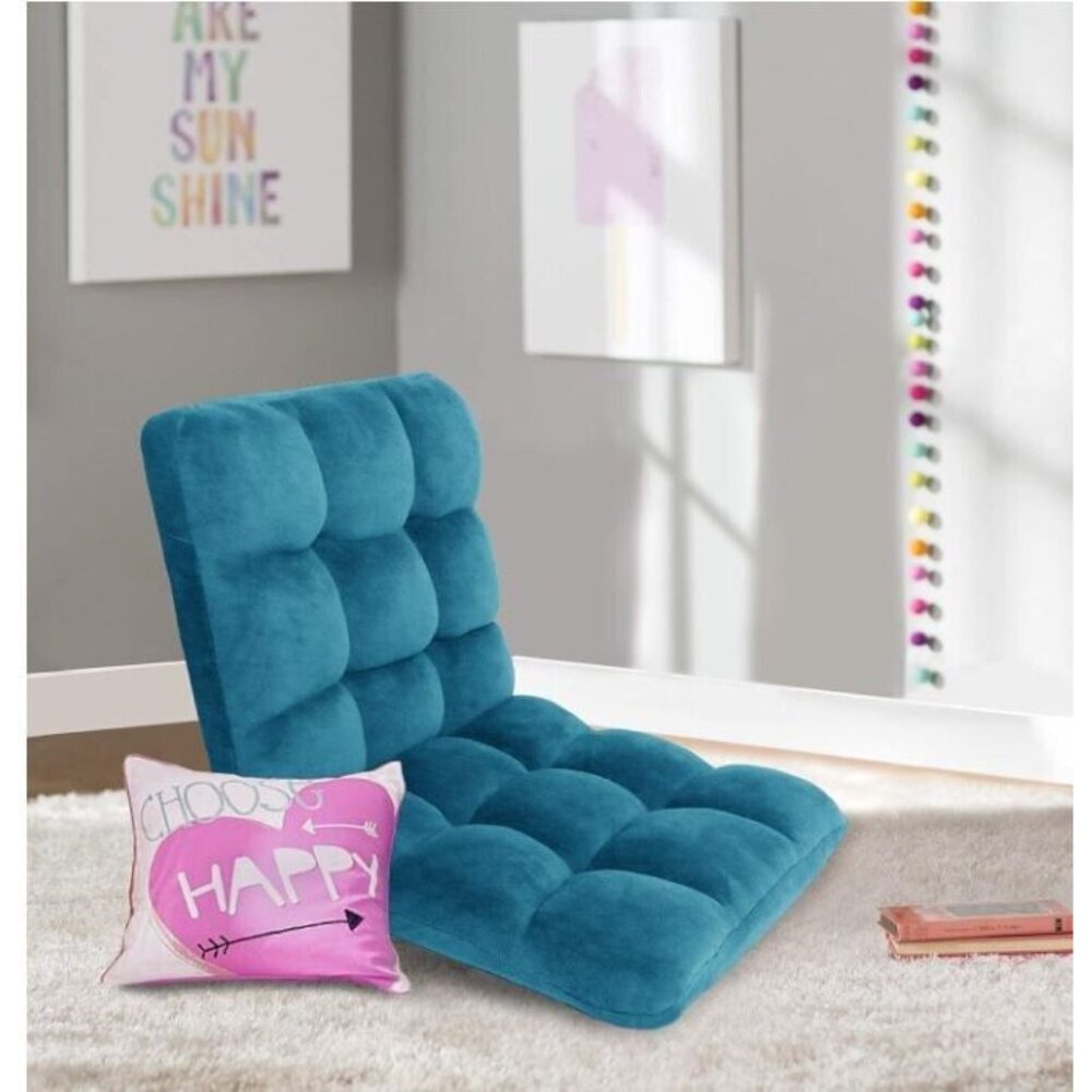 Microfiber Reclining Floor Chair, Gaming Sofa Chair, Adjustable, Cushioned -NEW!